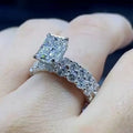 Fashion Double Row Full Pave Zircon Ring For Women, Personalized European American Finger Jewelry view 3