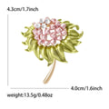 Alloy Enamel Pomegranate Flower Brooch Pin For Coats And Suits view 5