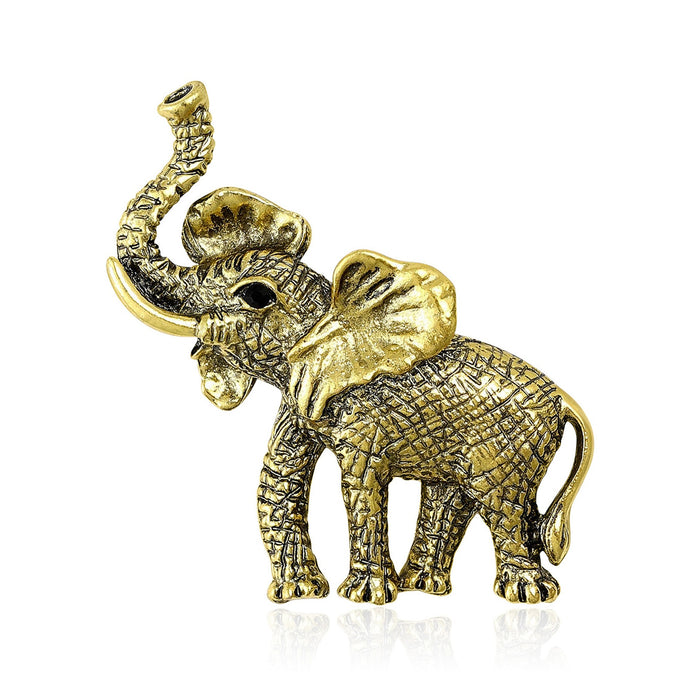 Alloy Elephant Brooch For Suit Coat And Garment Fastening