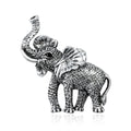 Alloy Elephant Brooch For Suit Coat And Garment Fastening view 2