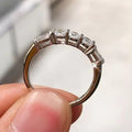 Korean Minimalist Single Row Zircon Ring For Women, Stackable Fashion OL Pinky Band view 4
