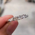 Korean Minimalist Single Row Zircon Ring For Women, Stackable Fashion OL Pinky Band view 3