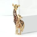 Alloy Enamel Giraffe Brooch Pin For Statement Clothing Decoration view 3