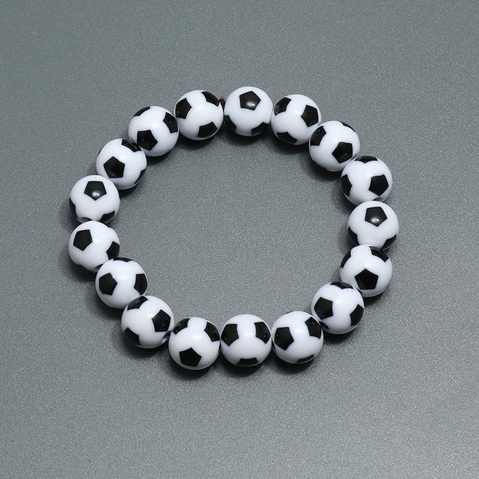 Minimalist Soccer Fan Bracelet Fashion Mens Sports Accessory Wristband Gift For Football Lovers