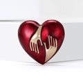 Cute Alloy Enamel Heart Brooch Pin For Clothing Decoration view 2