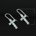 Korean Fashion Zircon Inlaid Drop Earrings For Women Light Luxury European American Jewelry view 5