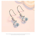 Cute Long Dolphin Earrings For Women Elegant Zircon Drop Earrings Fashion Jewelry view 2