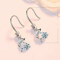 Cute Long Dolphin Earrings For Women Elegant Zircon Drop Earrings Fashion Jewelry view 4