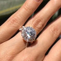 Women Micro Pave Full Cubic Zirconia Flower Ring, Fashion Hand Jewelry view 3