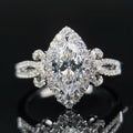 Elegant Marquise Cut Zircon Ring For Women Fashion Hand Jewelry Accessories view 1