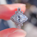 Elegant Marquise Cut Zircon Ring For Women Fashion Hand Jewelry Accessories view 3