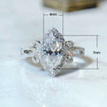Elegant Marquise Cut Zircon Ring For Women Fashion Hand Jewelry Accessories view 5