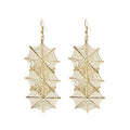 Bohemian Alloy Spider Web Long Dangle Drop Earrings For Women Fashion Halloween Statement Earrings view 5