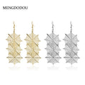 Bohemian Alloy Spider Web Long Dangle Drop Earrings For Women Fashion Halloween Statement Earrings view 1