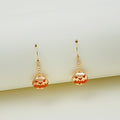 Halloween Pumpkin Witch Hat Ghost Broom Enamel Alloy Drop Dangle Party Jewelry For Women Earrings view 2