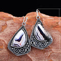 Bohemian Ethnic Style Antique Silver Plated Earrings For Women, Vintage Dangle Ear Jewelry view 5