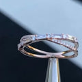 Korean Style X Shape Ring For Women Niche Design Fashion Versatile Index Finger Jewelry view 2