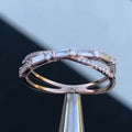 Korean Style X Shape Ring For Women Niche Design Fashion Versatile Index Finger Jewelry view 3