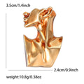 Alloy Abstract Sculpture Brooch Pin For Coats And Cardigans view 5