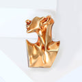 Alloy Abstract Sculpture Brooch Pin For Coats And Cardigans view 2