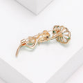 Alloy Frog Leaf Brooch Pin For Women's Coats And Cardigans view 3