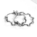 Korean Japanese Style Water Ripple Irregular Earrings, Elegant Stud Dangle Ear Jewelry view 4