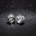European Court Style Crown Cubic Zirconia Stud Earrings For Women, Petite Fashion Jewelry view 4