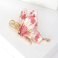Alloy Enamel Butterfly Brooch Pin For Shawls Coats And Shirts view 4