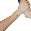 Adjustable Alloy Geometric Line Sequin Bangle For Women, Trendy Summer OL Fashion Jewelry view 5