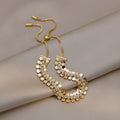 Adjustable Alloy Geometric Line Sequin Bangle For Women, Trendy Summer OL Fashion Jewelry view 3