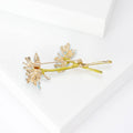 Handmade Enamel Double Daisy Brooch Pin For Floral Apparel Decoration view 3
