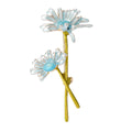 Handmade Enamel Double Daisy Brooch Pin For Floral Apparel Decoration view 5