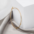 Korean Minimalist Smooth Open Cuff Bracelet Adjustable Plain Bangle For DIY Jewelry Making view 4