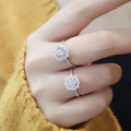 Elegant Square Zircon Engagement Proposal Ring For Women, Micro Pave Wedding Jewelry view 3