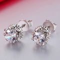 Simple Snowflake Stud Earrings For Women, Elegant European Style Fashion Ear Jewelry view 2