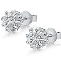 Simple Snowflake Stud Earrings For Women, Elegant European Style Fashion Ear Jewelry view 4