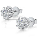 Simple Snowflake Stud Earrings For Women, Elegant European Style Fashion Ear Jewelry view 5