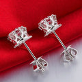 Simple Snowflake Stud Earrings For Women, Elegant European Style Fashion Ear Jewelry view 1