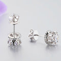 Simple Snowflake Stud Earrings For Women, Elegant European Style Fashion Ear Jewelry view 3