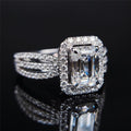 Simple Geometric Zircon Ring For Women, European Style Individually Packed Fashion Finger Ring view 2