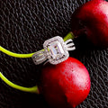 Simple Geometric Zircon Ring For Women, European Style Individually Packed Fashion Finger Ring view 3