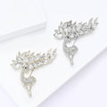Alloy Rhinestone Deer Brooch Pin For Coats And Cardigans view 4