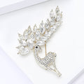 Alloy Rhinestone Deer Brooch Pin For Coats And Cardigans view 3
