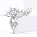 Alloy Rhinestone Deer Brooch Pin For Coats And Cardigans view 2