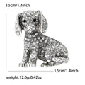 Metal Alloy Rhinestone Dog Brooch Pin For Suit And Coat Decoration view 6