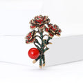 Alloy Rose Flower Brooch For Elegant Apparel And Mother's Day Gifts view 2