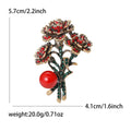 Alloy Rose Flower Brooch For Elegant Apparel And Mother's Day Gifts view 5