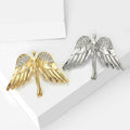 Alloy Rhinestone Angel Wing Brooch Pin For Suit And Vest Accessories view 3