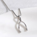 Minimalist Niche Wishbone Necklace For Women, Herringbone Collarbone Chain Street Vendor Supply view 2