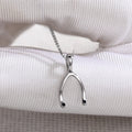 Minimalist Niche Wishbone Necklace For Women, Herringbone Collarbone Chain Street Vendor Supply view 1